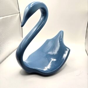 Vintage MCM Blue Swan Towel Holder